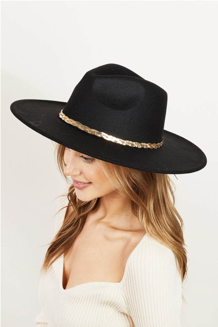 Braided Snake Chain Fedora (3 Colors)