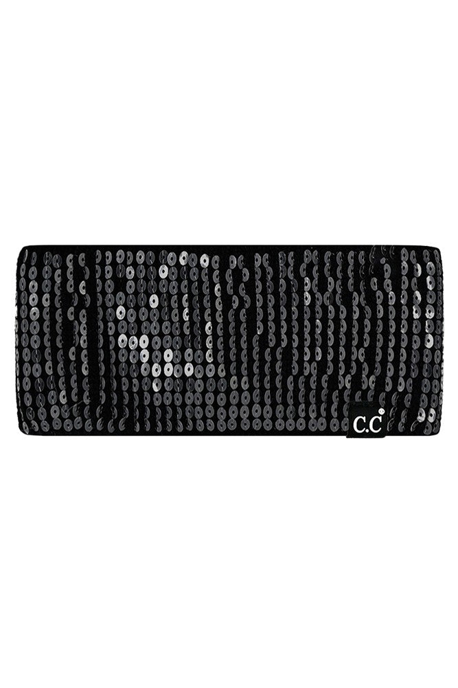 Clear Sequin Ear Warmer