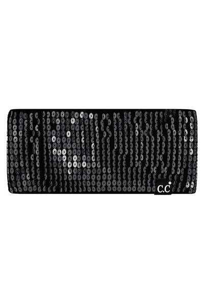 Clear Sequin Ear Warmer