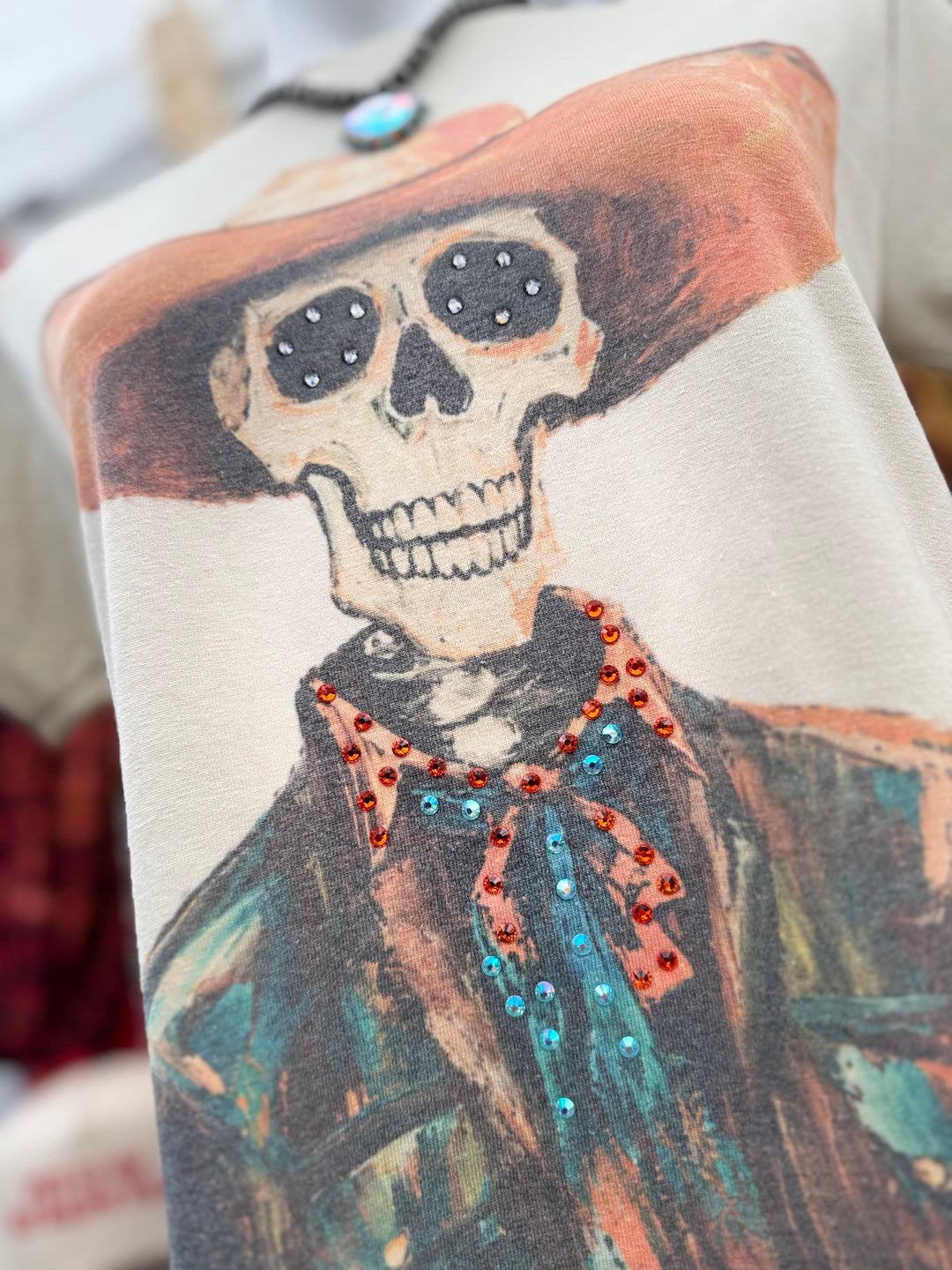 Bling Skeleton Cowboy Tee