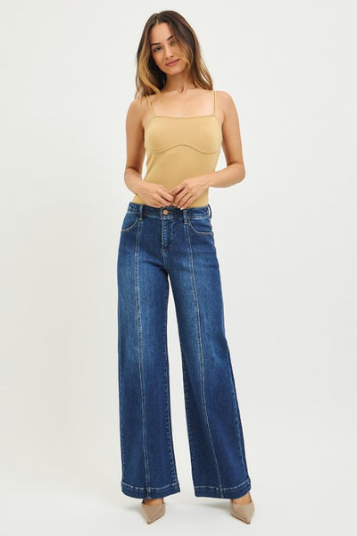 Lexa Wide Leg Front Seam Jean by Risen