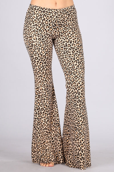 Wild Animal Leopard Flare Pants