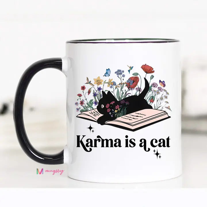 Karma Is A Cat Mug