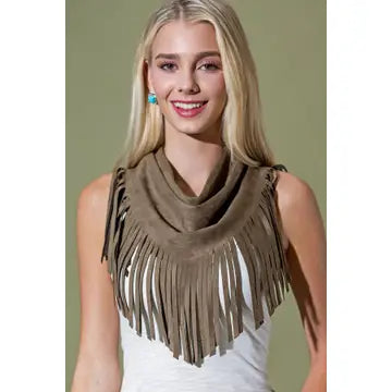 Long Fringe Tie Scarf (3 Colors)