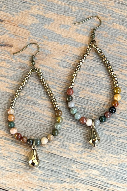 Giada African Bead Earrings