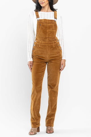 Mustard Corduroy Overalls By Judy Blue