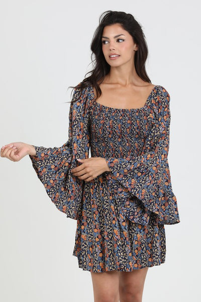 Wild Flower Whirl Mini Dress