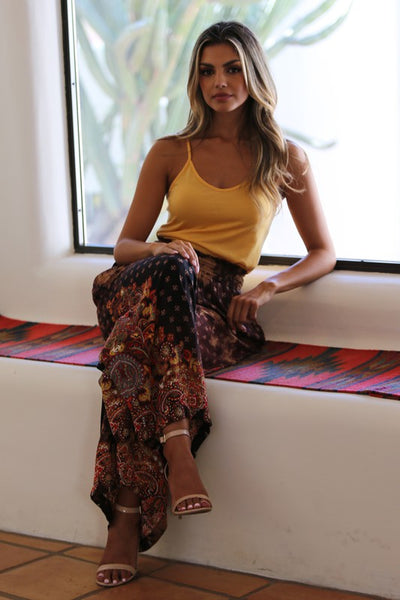 Bleach Tie-Dye Wide Leg Pants