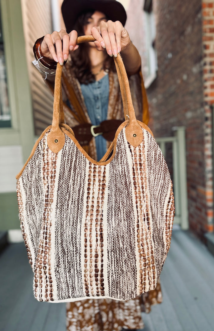 Alice Gray &amp; Brown Textured Tote