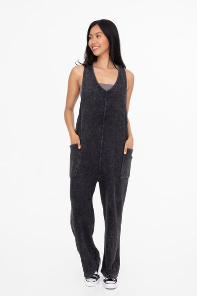Mineral Wash Lounge Jumpsuit by Mono B