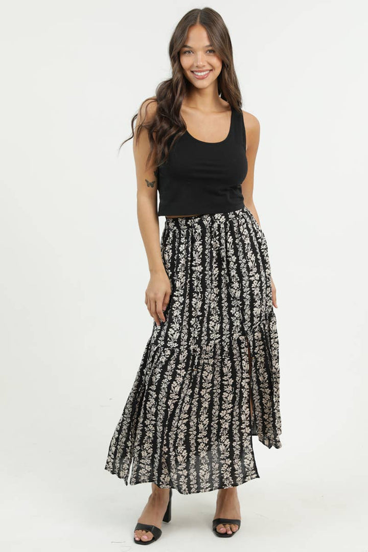 Lana Black Maxi Skirt
