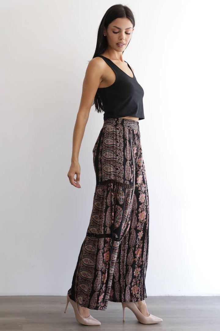 Moonlit Meadow Lace Wide Leg Pants