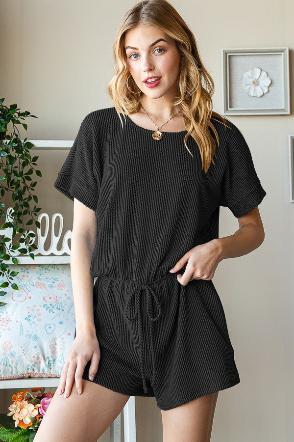 Ultra Comfy Summertime Romper - Black
