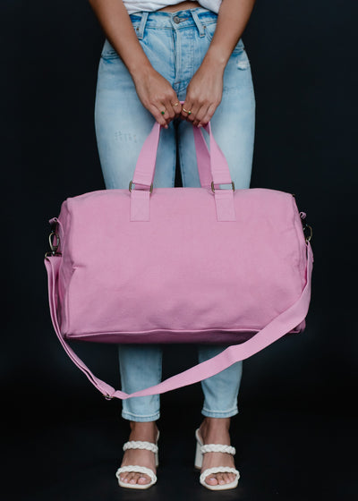 Vacay Vibes Duffel Bag- Pink