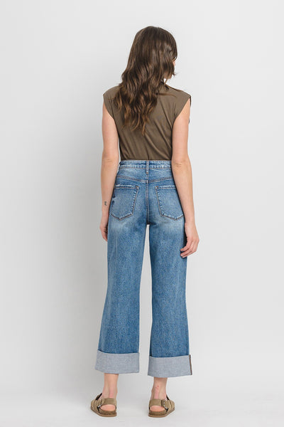 Cuffed Baggy Jeans by Lovervet