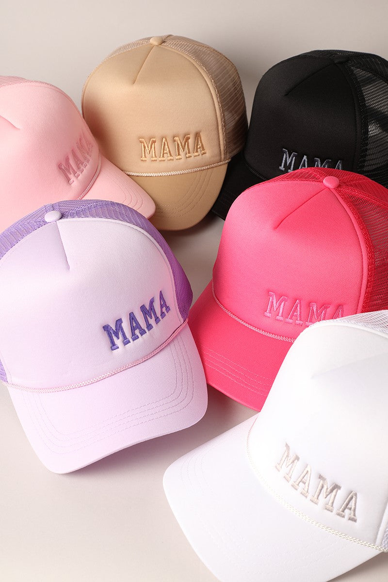 Mama Side Embrioded Trucker Hat