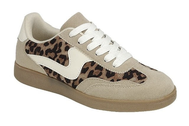 Modern Tan Leopard Sneaker
