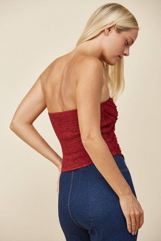 Boho Lace Crochet Crop Top