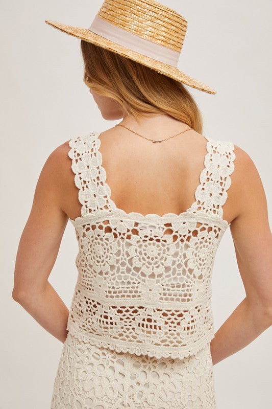Breezy Sheer Crochet Top