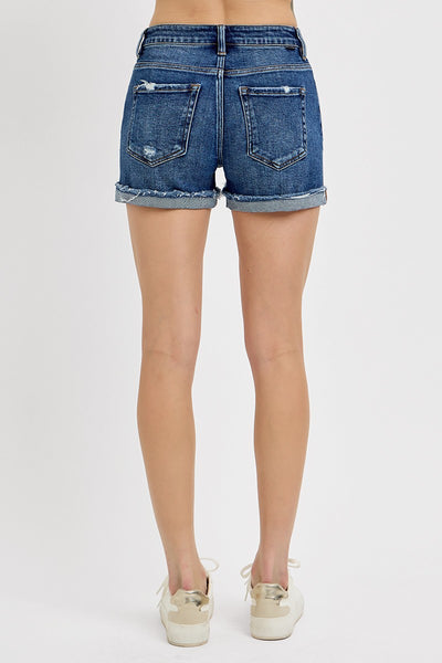 Stacy Mid Rise Cuffed Shorts