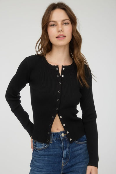Snapline Knit Cardigan (2 colors)