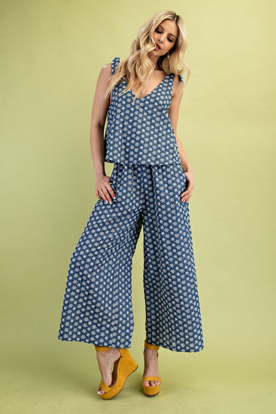 Blue Bell Sleeveless Jumpsuit