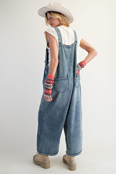 Vintage Demin Washed Overalls