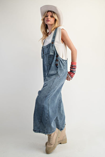 Vintage Demin Washed Overalls