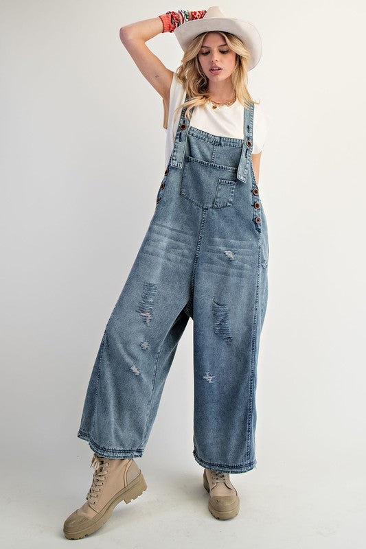 Vintage Demin Washed Overalls