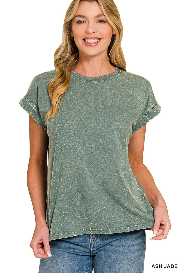 Crinkle Washed Tee (4 Colors)