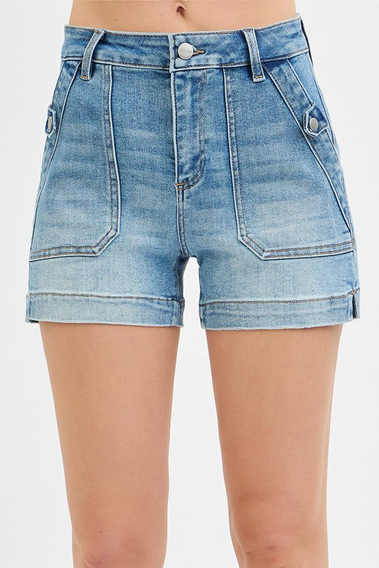 Nila High Rise Patch Pocket Shorts