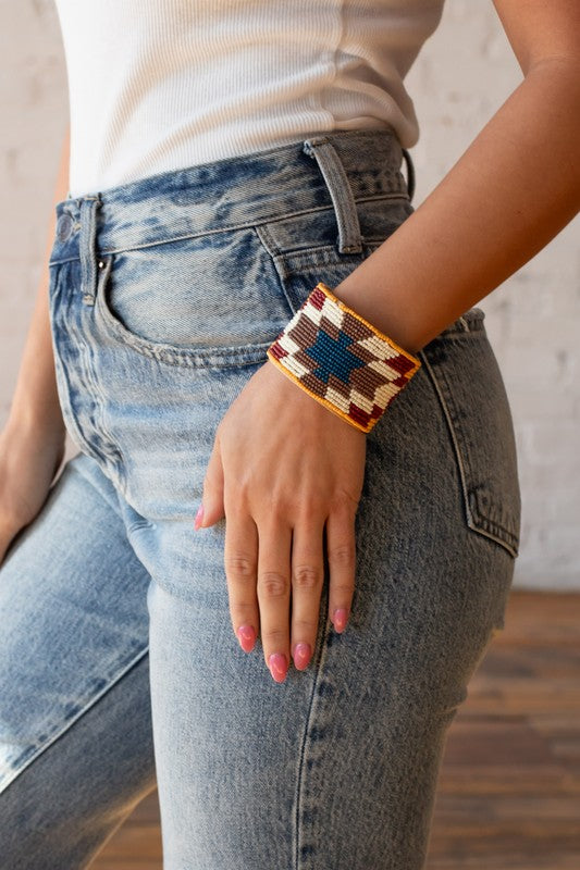 Seed Bead Multi Cuff