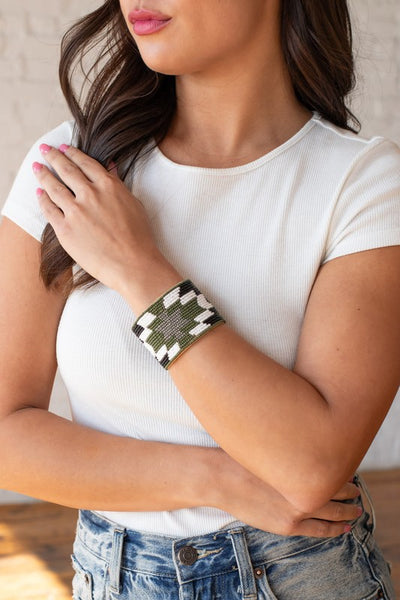 Seed Bead Multi Cuff