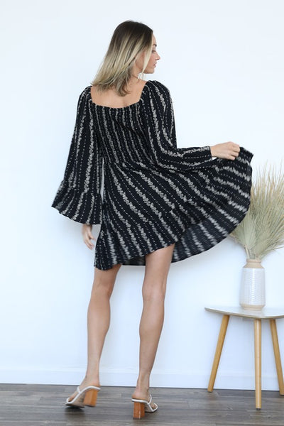 Midnight Meadow Sleeve Dress