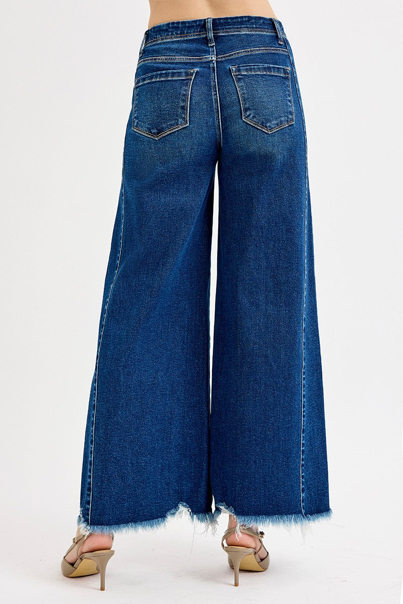 Bestie Wide Leg Panel Jeans by Risen