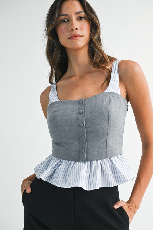 Market Stroll Peplum Top