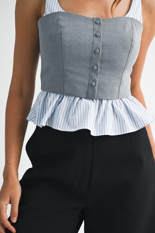 Market Stroll Peplum Top
