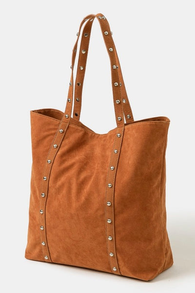 Studded Strap Tote Bag