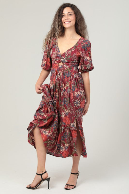Rustic Rose Maxi Dress