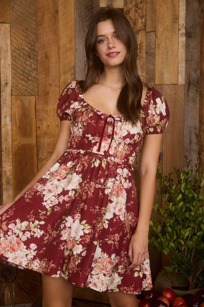 Autumn Tangle Mini Dress