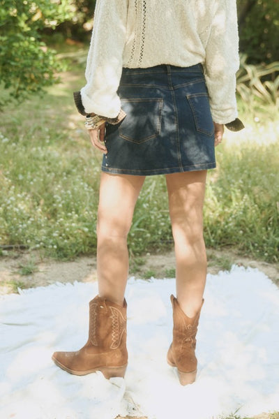 Noir Rebel Studded Skirt