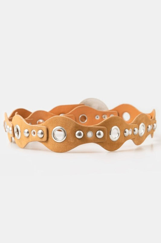 Studded Gromet Disc Belt