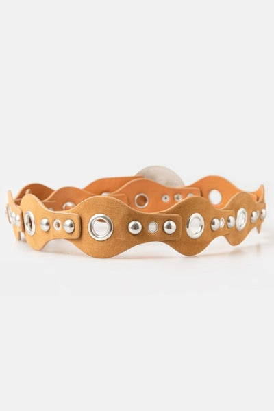 Studded Gromet Disc Belt