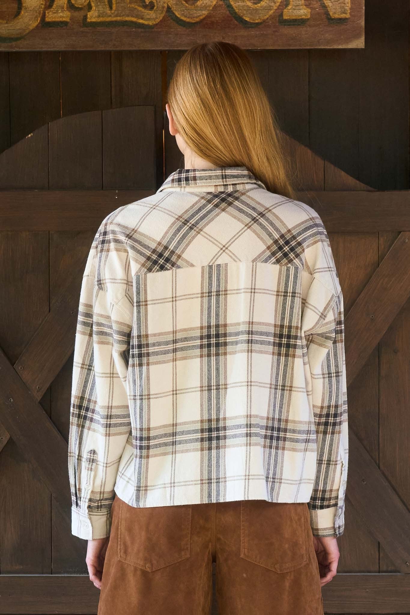 Khaki Bliss Plaid Flannel