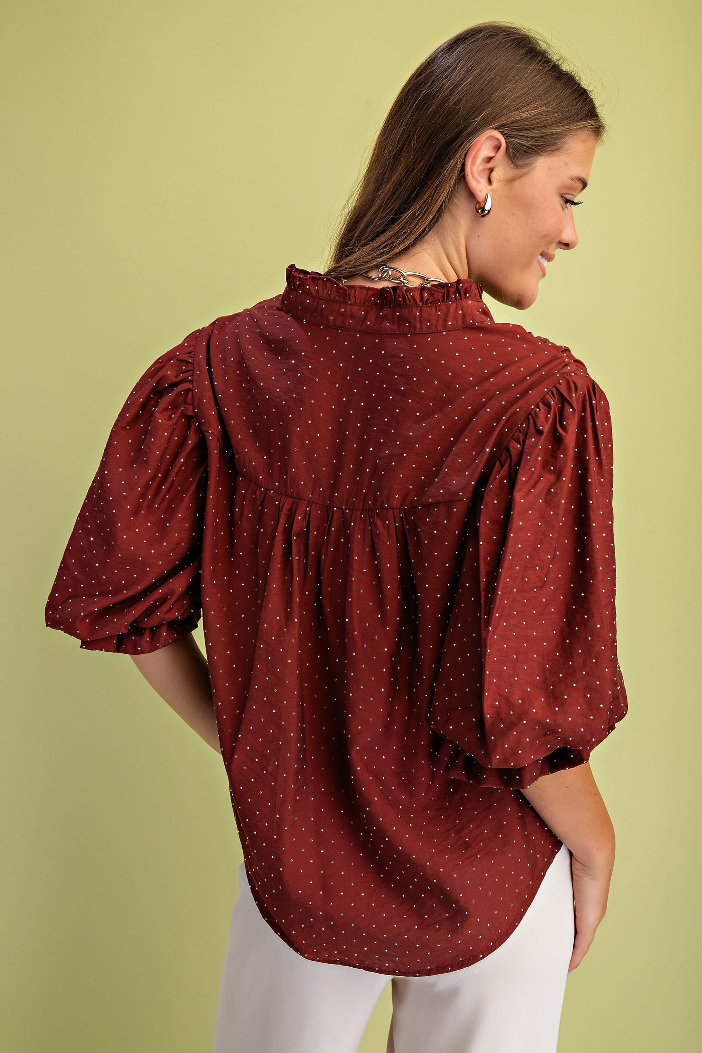 Burnt Ember Sparkle Top