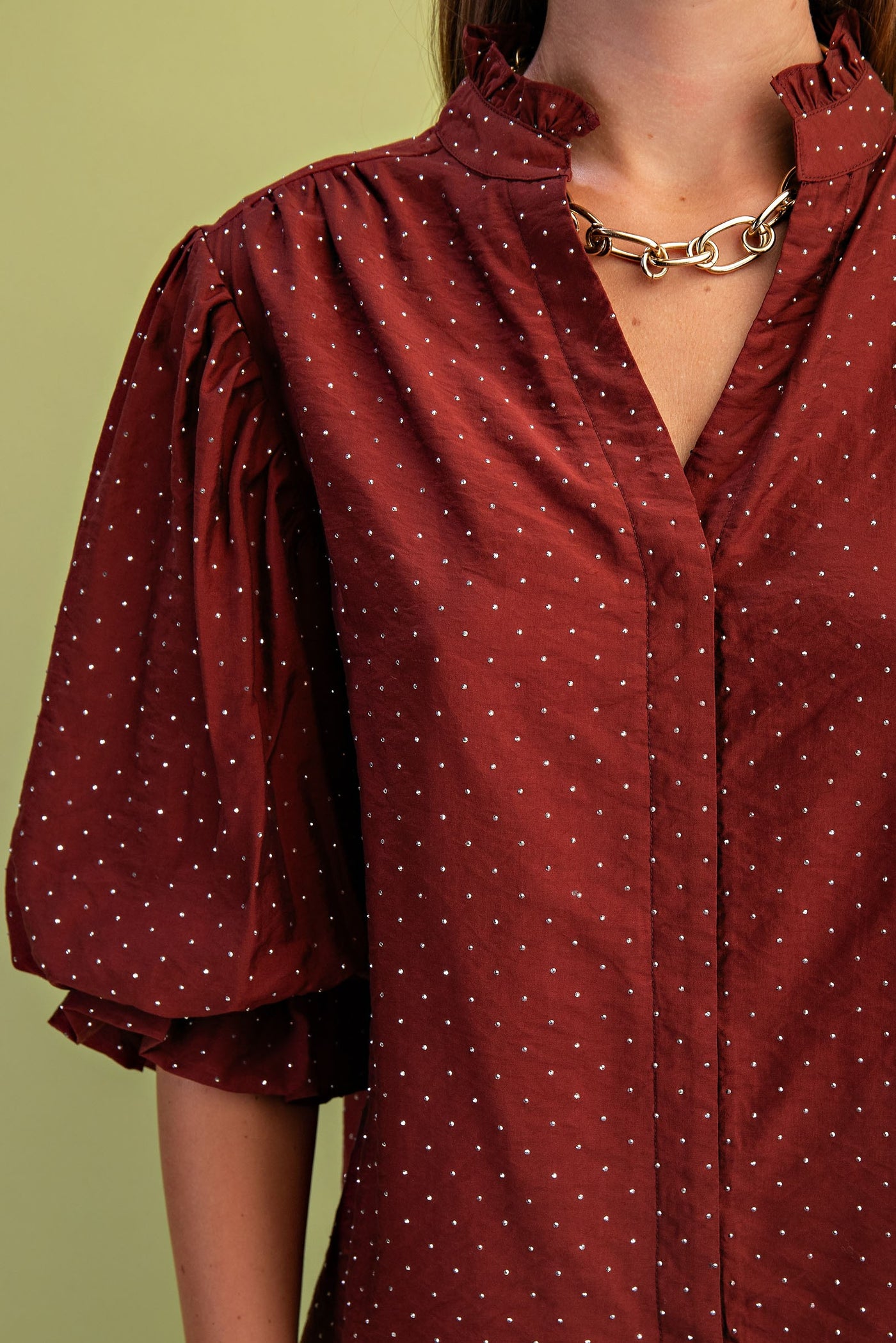 Burnt Ember Sparkle Top