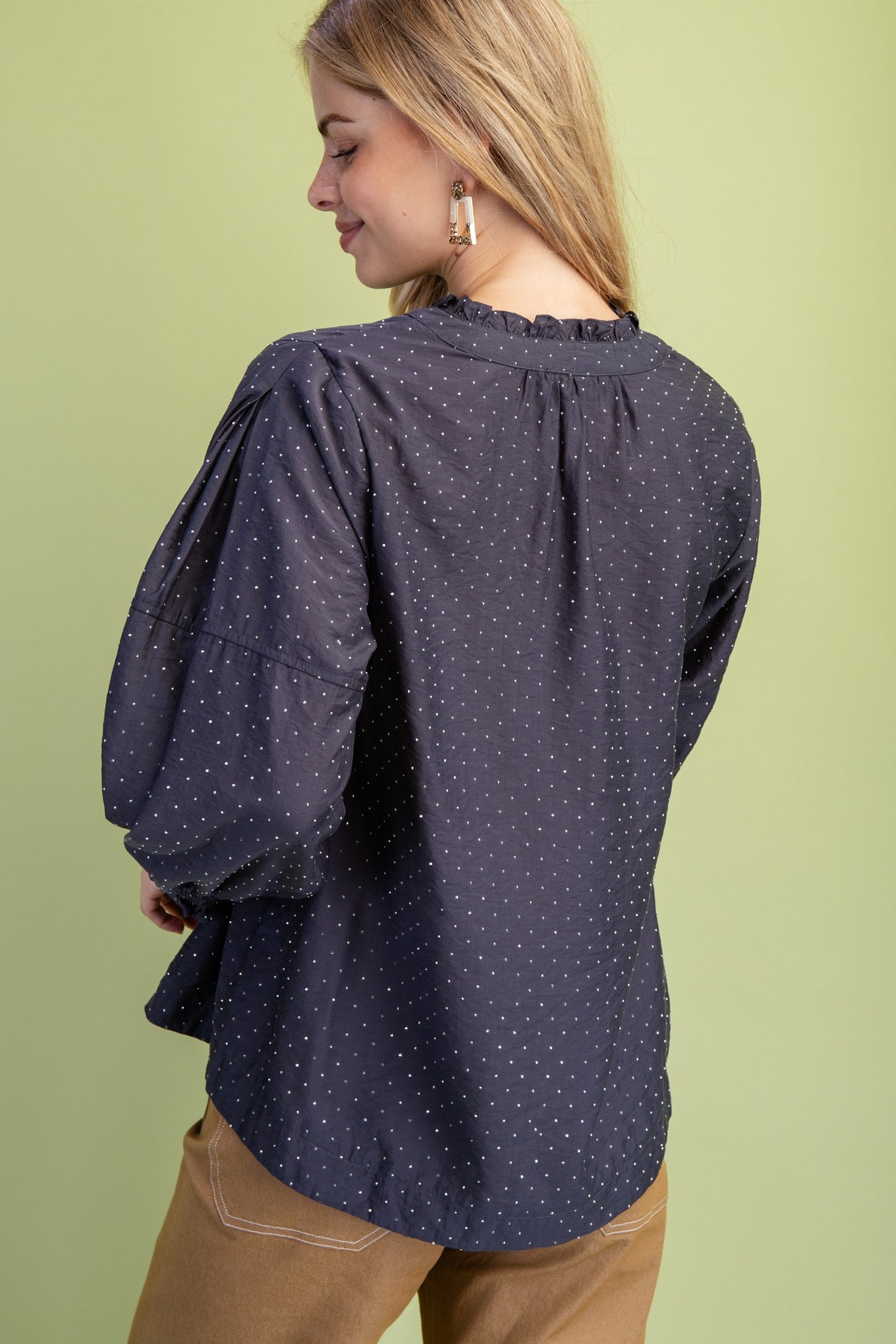 Charcoal Sparkle Blouse