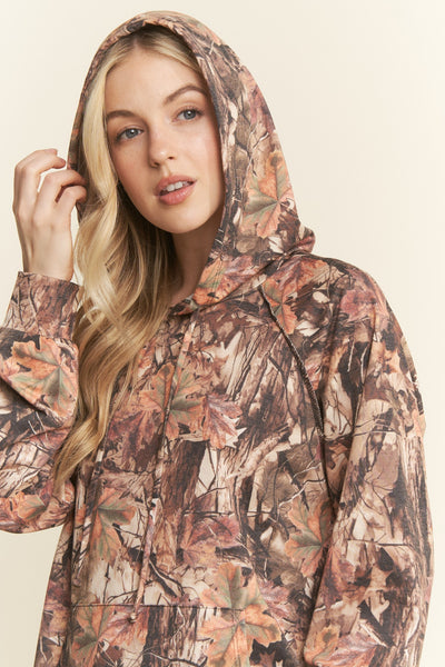 Copper Leaf Camo Hoodie