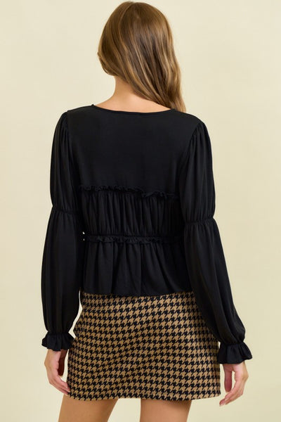 Modal Jersey Peasant Top (2 colors)