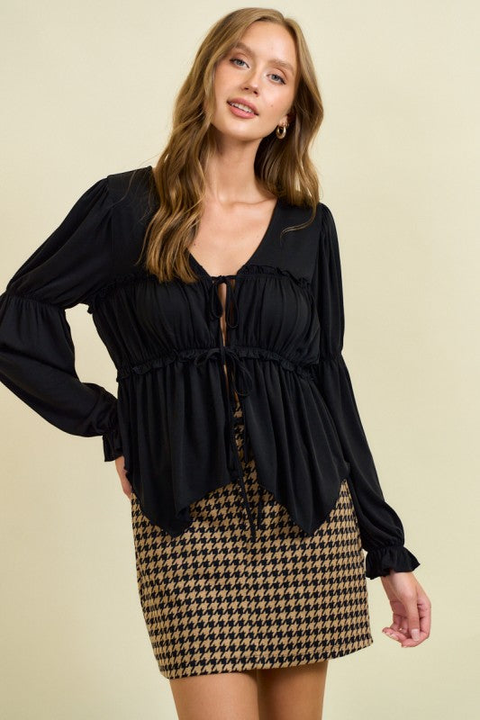 Modal Jersey Peasant Top (2 colors)